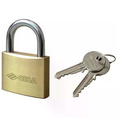 Cisa 21010.70.0 Locking Line Lucchetto ad Arco corpo in ottone arco in acciaio 70 mm 2 chiavi