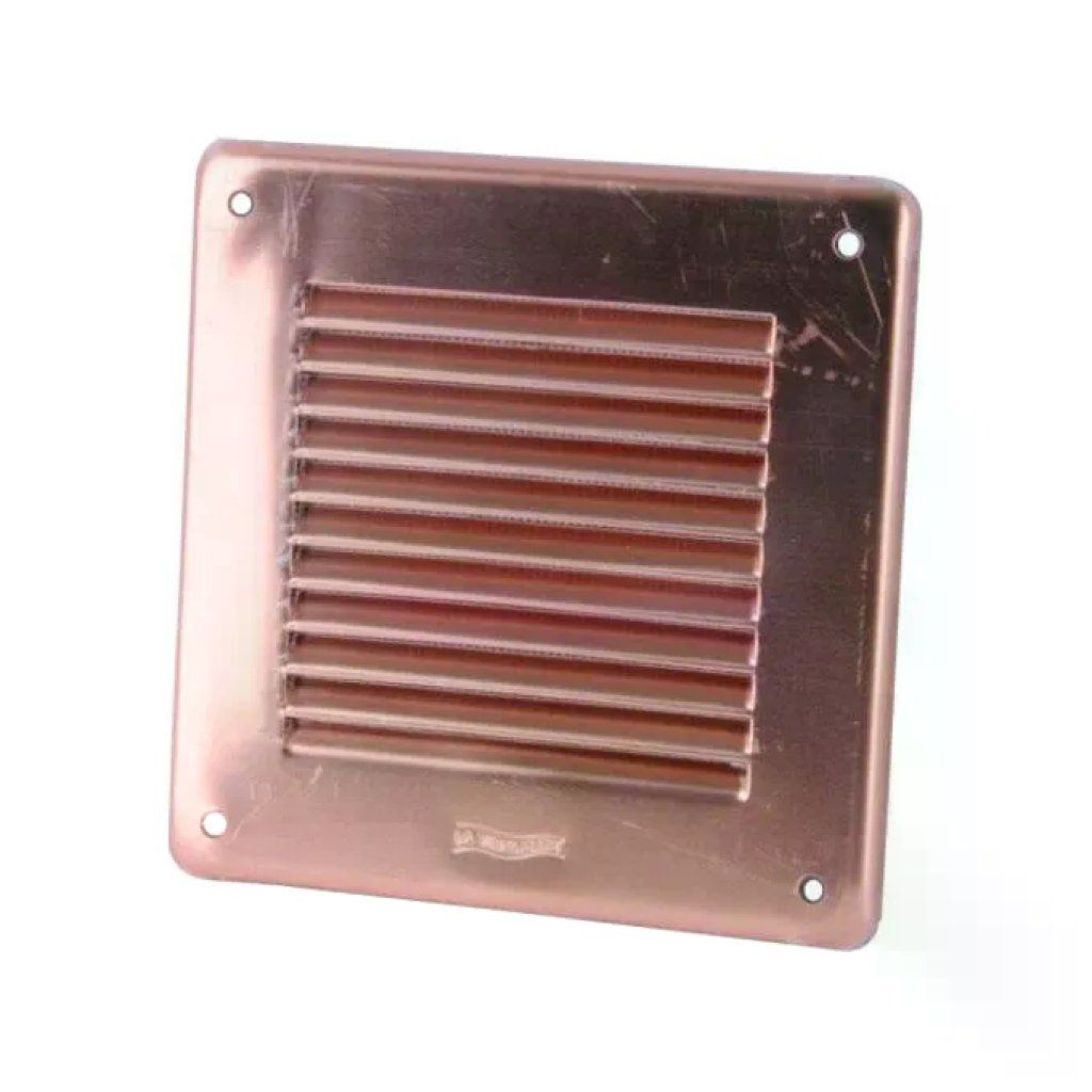 LAVENTILAZIONE La Ventilazione GRA10R – Griglia di ventilazione 14 × 14 cm color rame con rete antinsetti