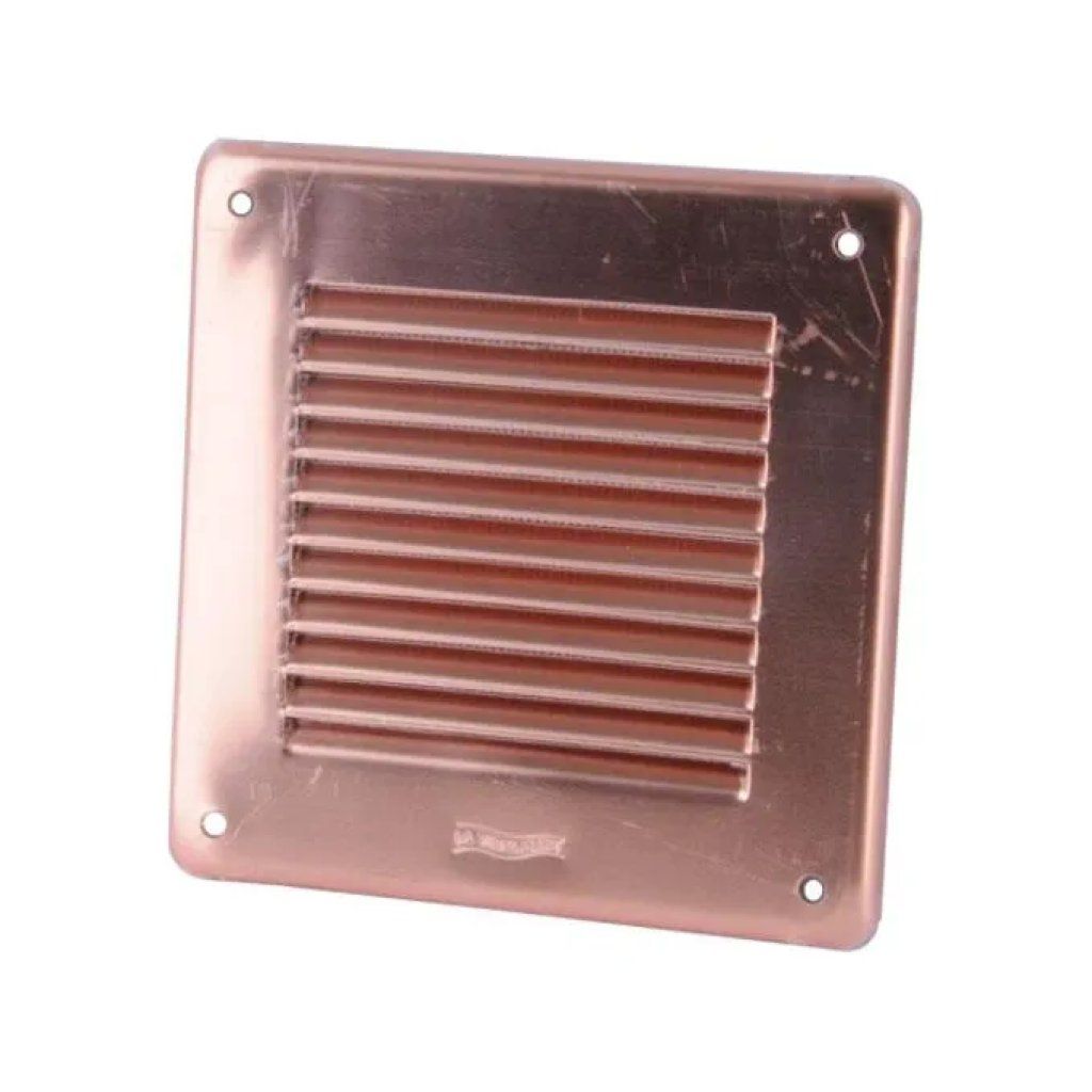LAVENTILAZIONE La Ventilazione GRA10R – Griglia di aerazione color rame 14 × 14 cm con rete antinsetti