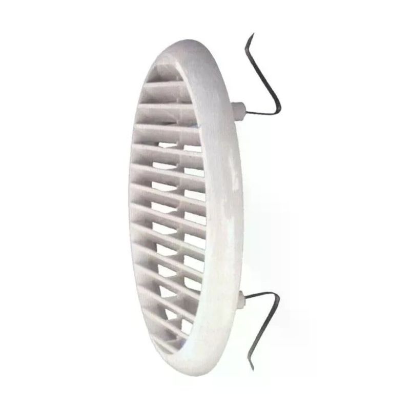 LAVENTILAZIONE TUR200B – Griglia di Ventilazione Tonda Bianca con Rete Antinsetti