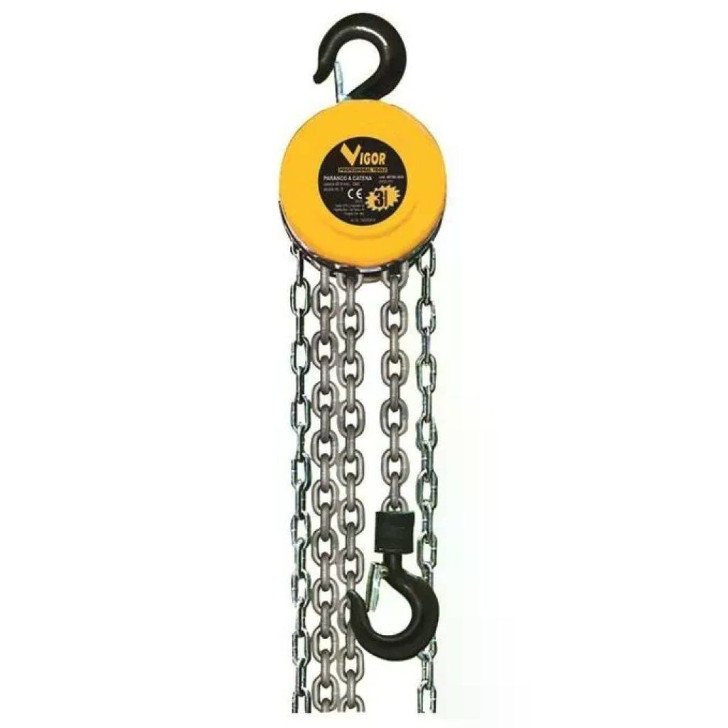 VIGOR-BLINKY VIGOR VPC/1T Paranco a catena 1000 kg, alzata 2,5 m