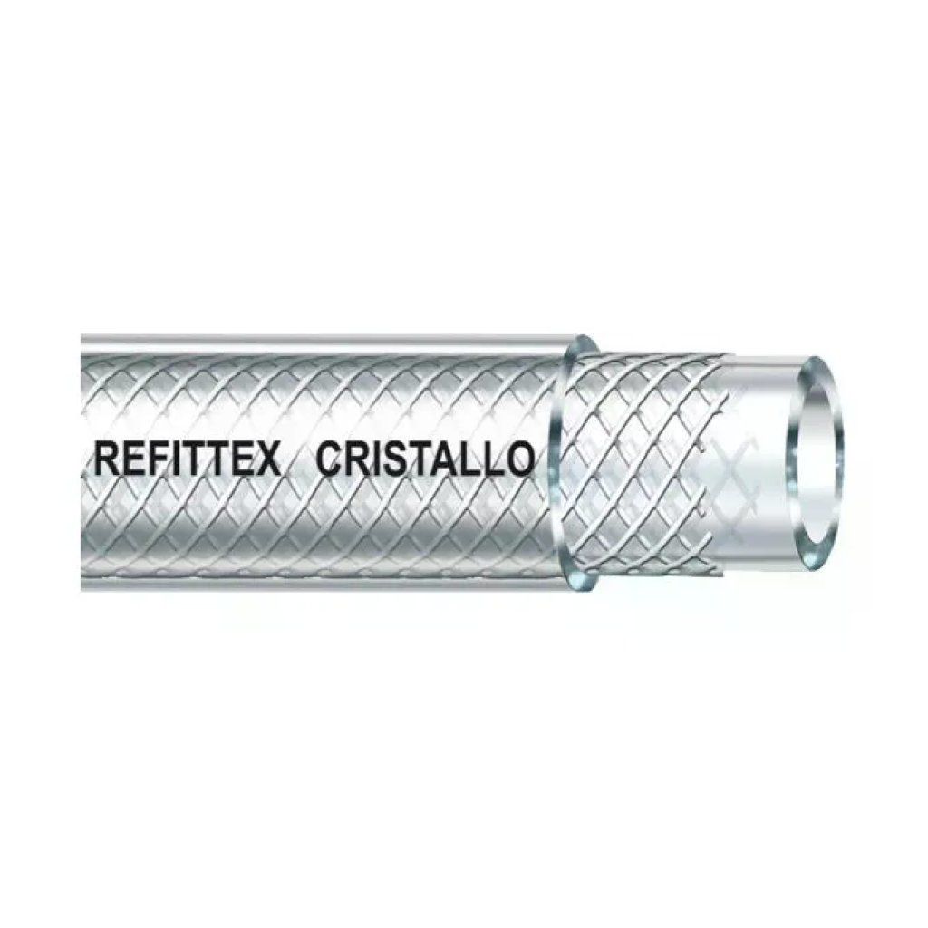FITT Refittex Cristallo Tubo Flessibile in PVC Rinforzato, 10×16 mm, Rotolo da 50 m FITT Refittex Cristallo Tubo Flessibile in PVC Rinforzato, 10×16 mm, Rotolo da 50 m