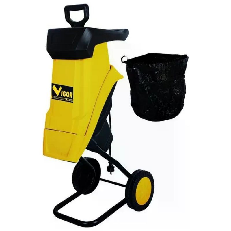 VIGOR-BLINKY VIGOR VBI-2500 Biotrituratore Elettrico 2500 W con Sacco da 50 L