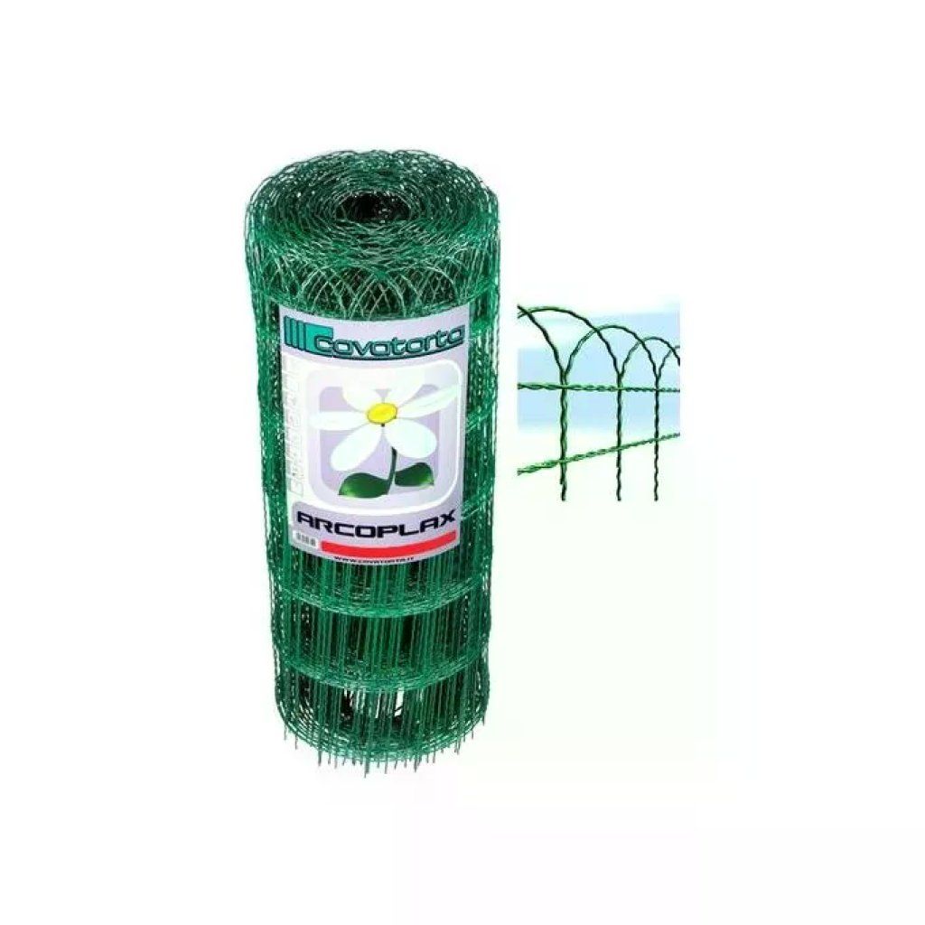 Cavatorta RA01065025B Arcoplax Rete Ornamentale Ondulata Zincata e Plasticata in PVC Fili Verticali 3