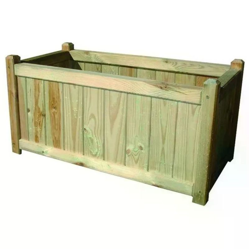 VIGOR-BLINKY Vigor Blinky Cipro Fioriera Rettangolare in Pino Marrone 80 × 40 × 40 cm VIGOR-BLINKY Vigor Blinky Cipro Fioriera Rettangolare in Pino Marrone 80 × 40 × 40 cm