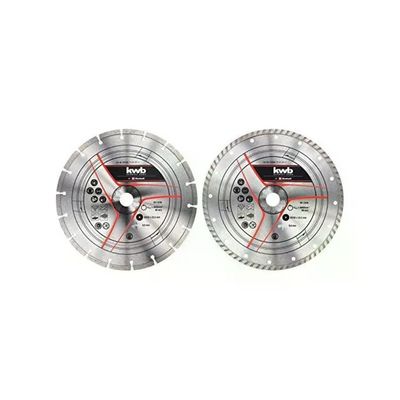 KWB Set 2 Dischi Diamantati Turborand 230 mm KWB Set 2 Dischi Diamantati Turborand 230 mm