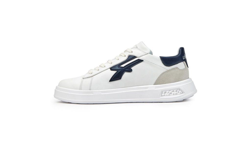 U-Power Urban Blair Scarpe Basse Uomo Bianche e Blu, Taglia 46