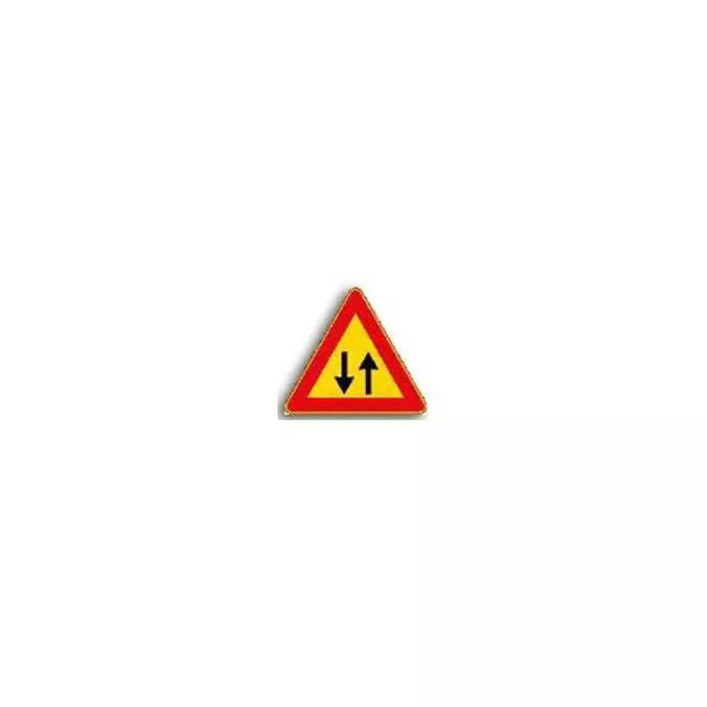 Vigor Cartello temporaneo doppio senso di circolazione Fig. 387, triangolare, Classe I, lato 90 cm Vigor Cartello temporaneo doppio senso di circolazione Fig. 387, triangolare, Classe I, lato 90 cm