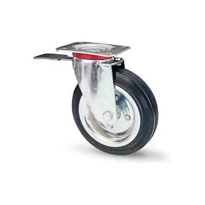 VALSECCHI Ruota industriale girevole con staffa e freno 125 mm – Valsecchi