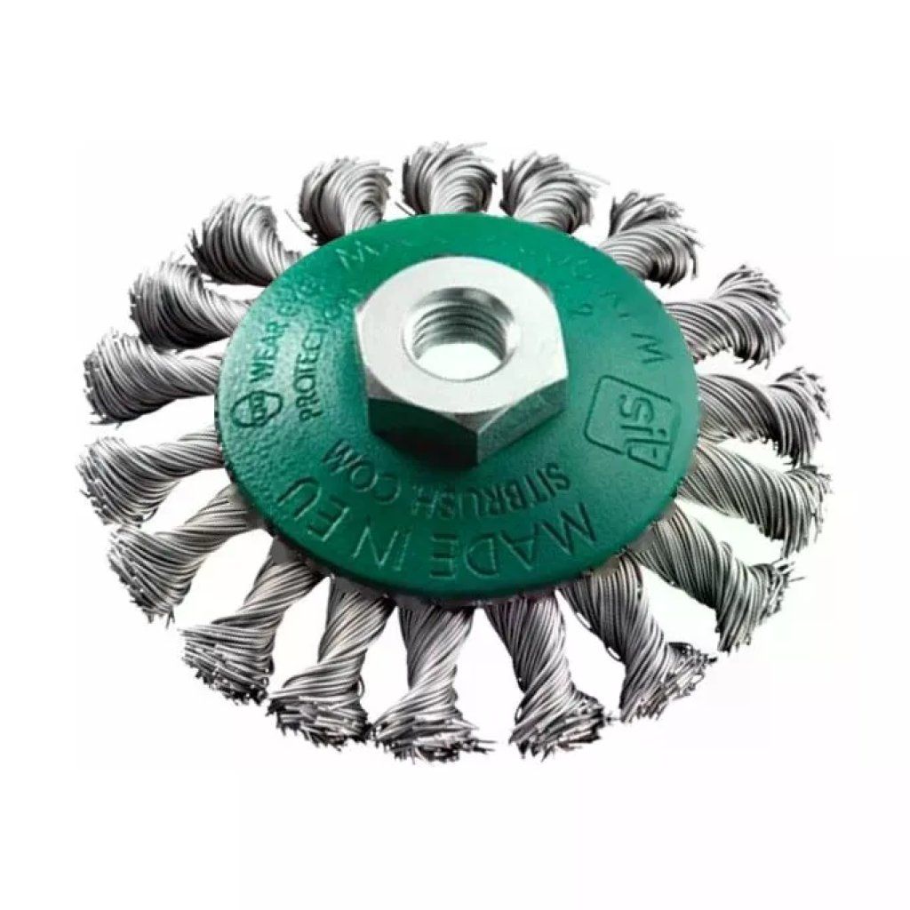 SIT 0950 Spazzola Conica in Acciaio Inox 95 mm con Attacco M14 SIT 0950 Spazzola Conica in Acciaio Inox 95 mm con Attacco M14