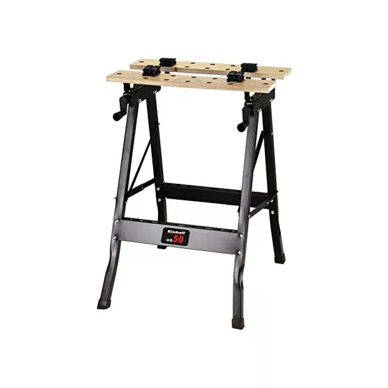 Einhell WB 50 Banco da Lavoro Pieghevole Portatile, 50 kg, Piano da 60,5 cm, 4 Ganasce Einhell WB 50 Banco da Lavoro Pieghevole Portatile, 50 kg, Piano da 60,5 cm, 4 Ganasce