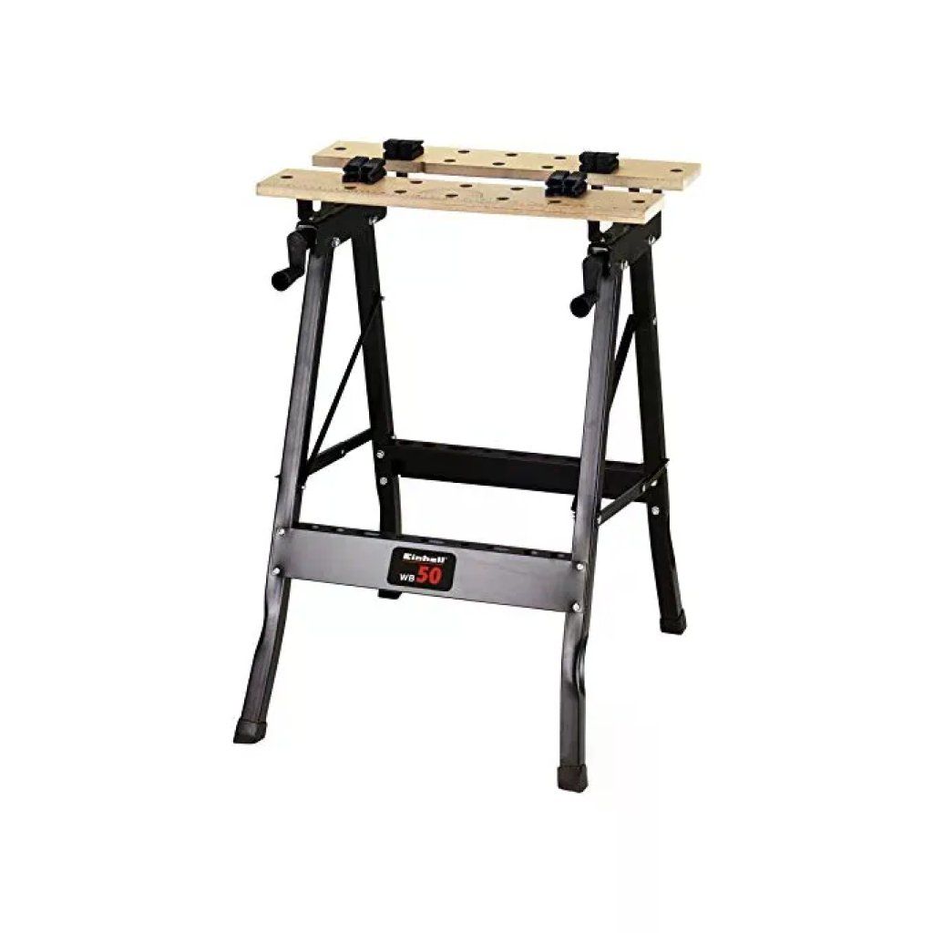 Einhell 2210110 WB 50 Banco da Lavoro Pieghevole Portatile 50 Kg Piano 60.5 cm 4 Ganasce colore Nero Einhell 2210110 WB 50 Banco da Lavoro Pieghevole Portatile 50 Kg Piano 60.5 cm 4 Ganasce colore Nero