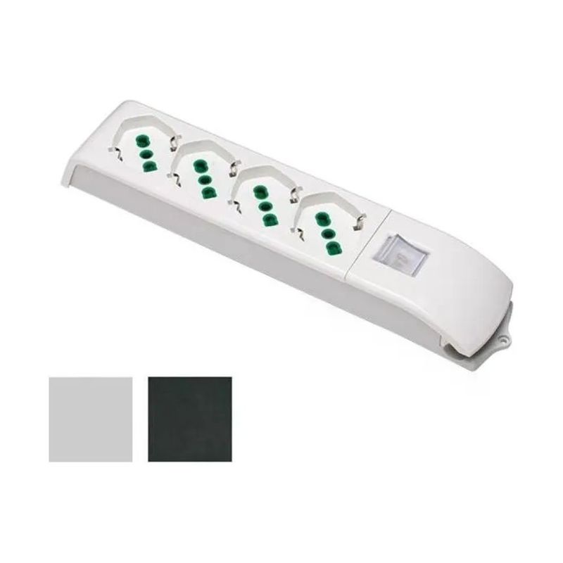 FME Fanton FIDO Multipresa 4 Prese Bipasso 16A con Interruttore