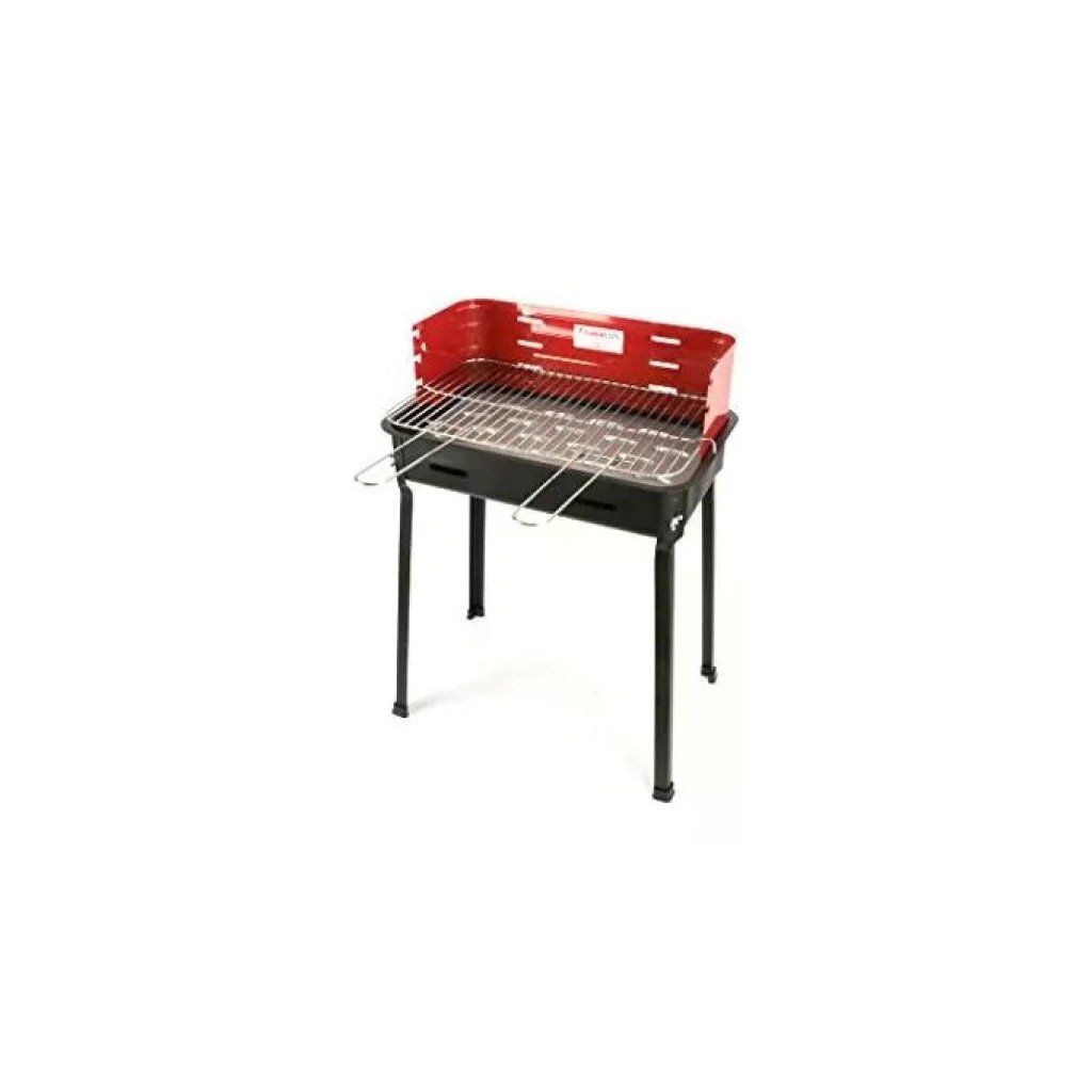 3C CASA 426112 Barbecue a Carbonella con Griglia Cromata Regolabile, Nero