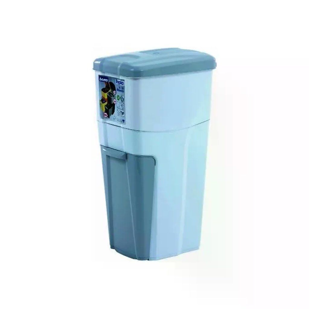 Bama BAM230 Trypla Pattumiera Raccolta Differenziata 3 Scomparti 38 L colore Bianco