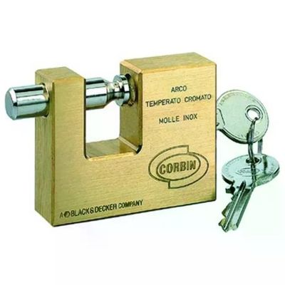 CORBIN Lucchetto Corbin per Serrande in Ottone, 90 mm