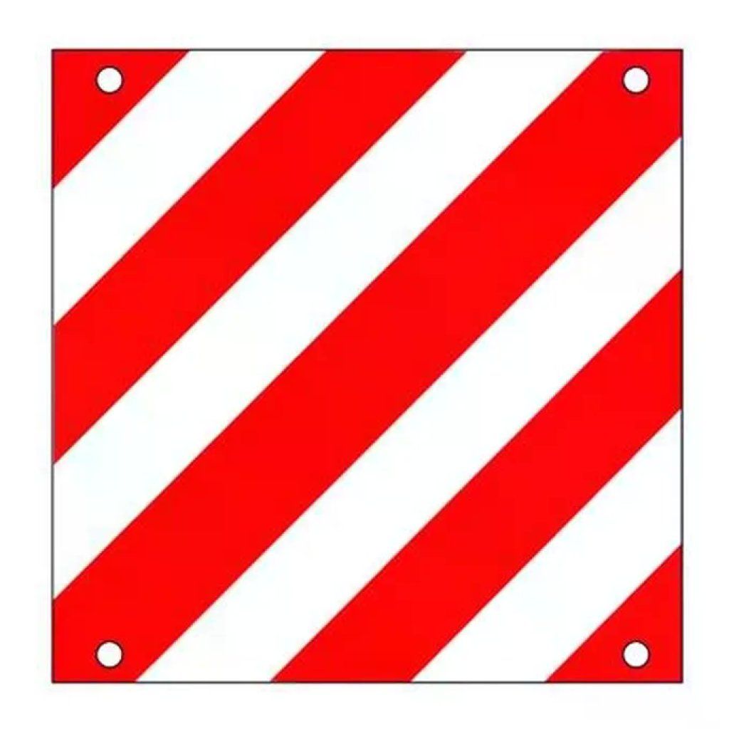 VIGOR-BLINKY Cartello carico sporgente in alluminio 50 x 50 cm