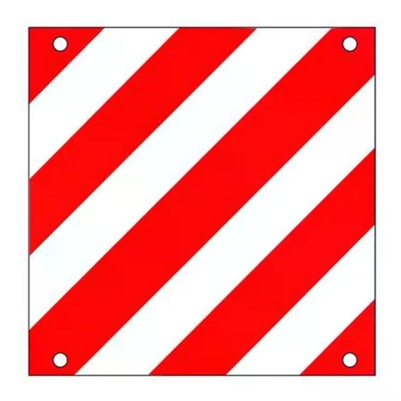 VIGOR-BLINKY Cartello carico sporgente in alluminio 50 x 50 cm