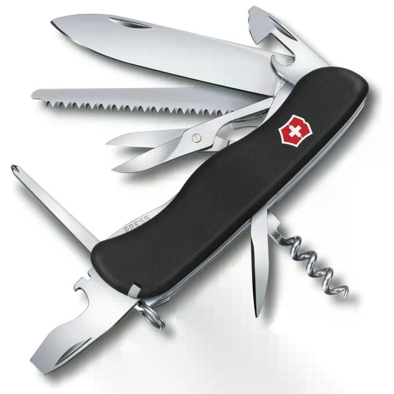 Victorinox Outrider 0.8513.3 Coltellino Multifunzione Nero, 14 Funzioni