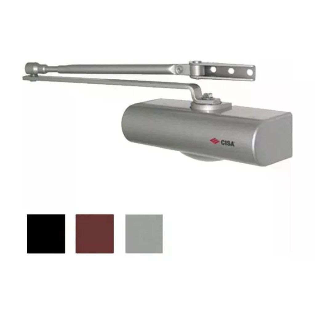 CISA Smart Plus 2 Chiudiporta senza arresto EN2-4 Nero CISA Smart Plus 2 Chiudiporta senza arresto EN2-4 Nero