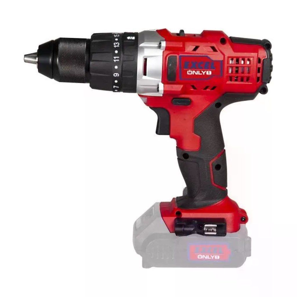 Excel ONLY1 09414 Trapano a Percussione a Batteria 18V Excel ONLY1 09414 Trapano a Percussione a Batteria 18V