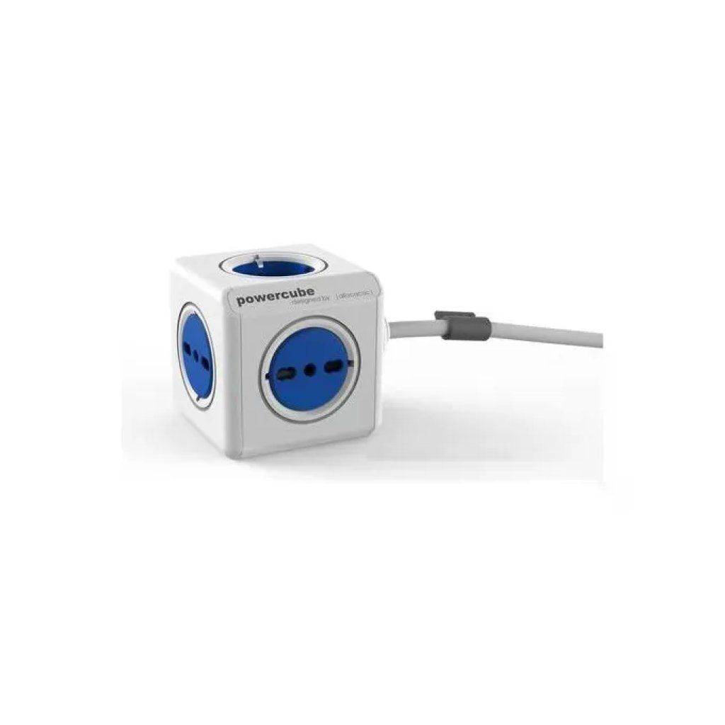 Poly Pool Powercube Multipresa Cubica 5 Posti con Cavo da 1,5 m