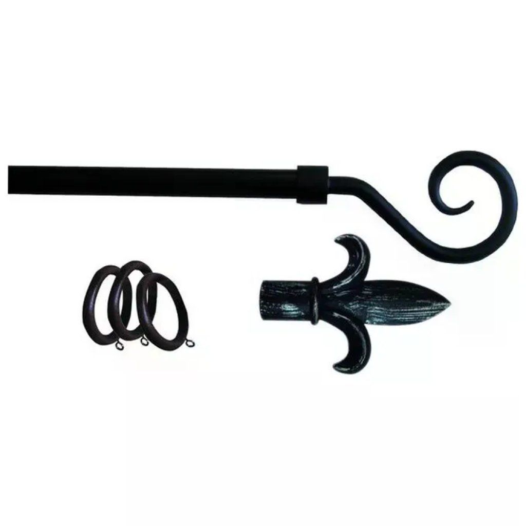 VIGOR-BLINKY Vigor 3074020 Bastone per Tende Estensibile Antracite 120-210 cm