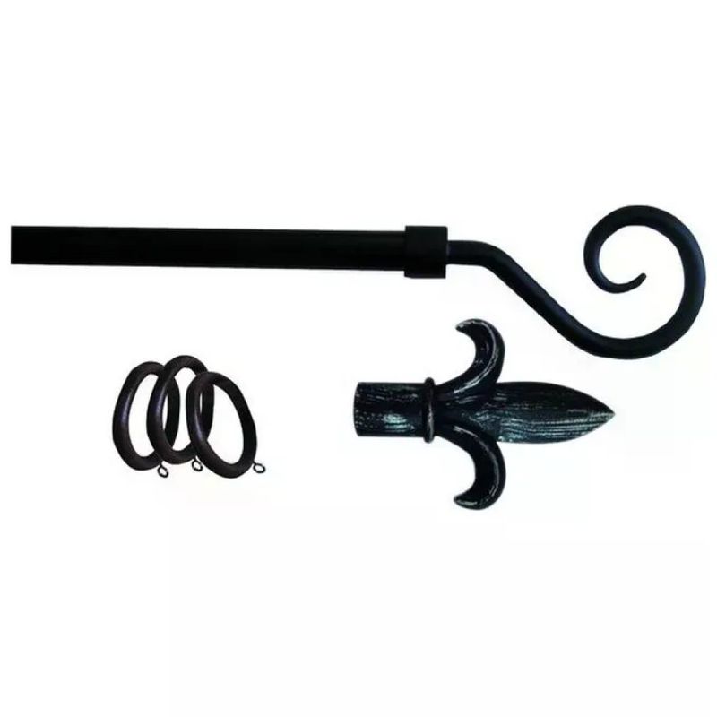 VIGOR-BLINKY Vigor 3074020 Bastone per Tende Estensibile Antracite 120-210 cm