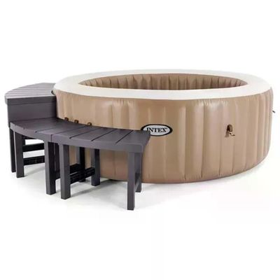 Intex PureSpa 28515 Set 4 Panchine per Spa Rotonda, Marrone Scuro