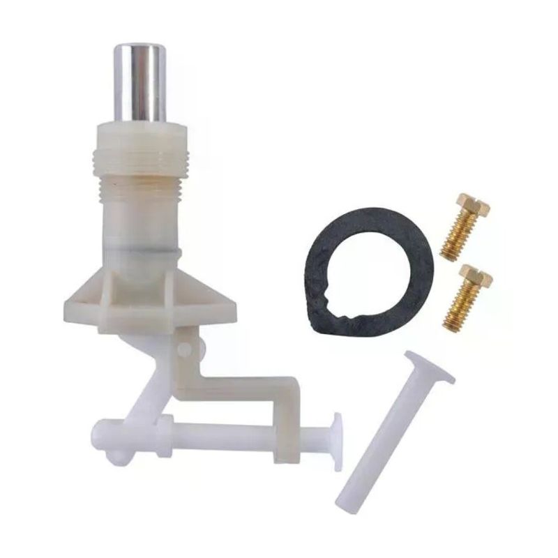 PUCCIPLAST Pucci 80009035 Pulsante completo per cassetta WC, comando basso, attacco laterale, bianco