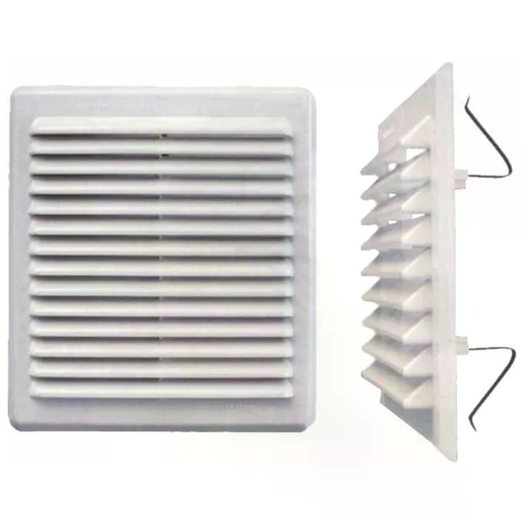 LAVENTILAZIONE La Ventilazione AMR200B-Y Griglia di ventilazione bianca 20,4 x 23 cm con rete antinsetti