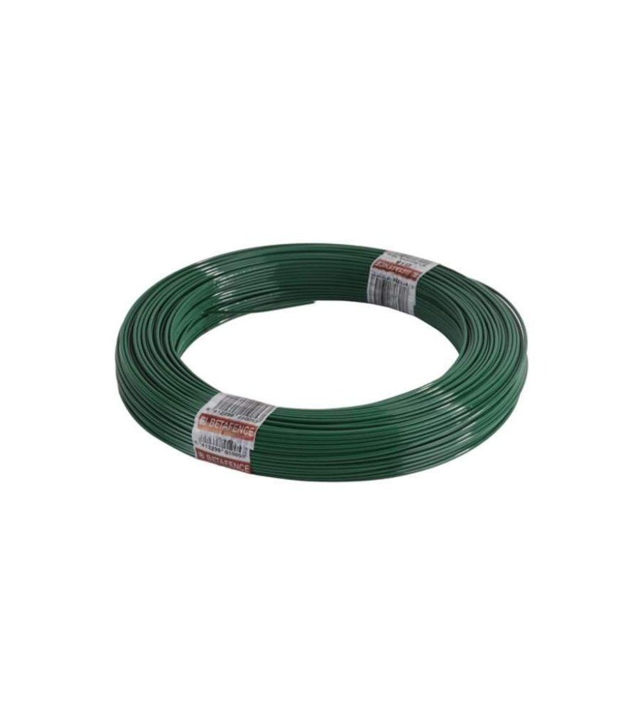 Betafence 10039 Filo di tensione verde in acciaio zincato e plasticato, 3,3 mm, 100 m