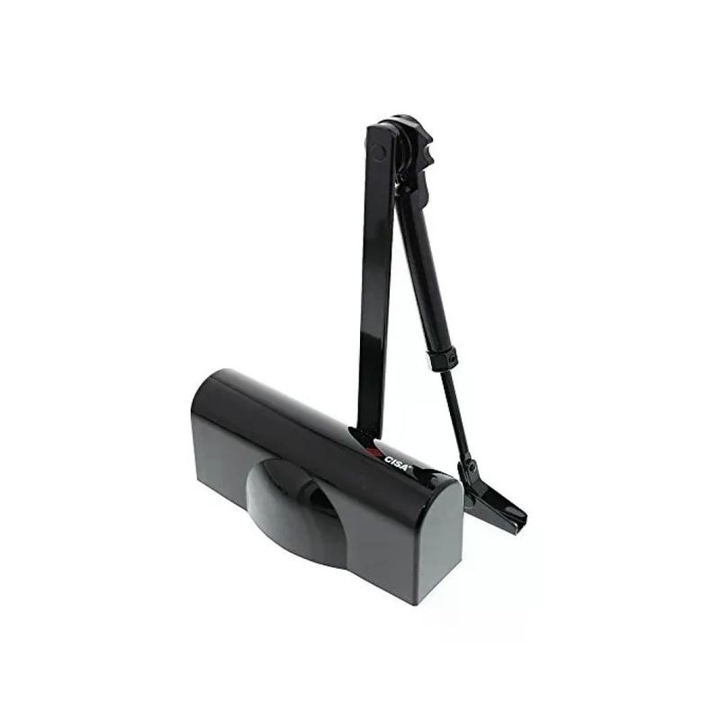 CISA Smart Plus 2 Chiudiporta con Arresto, Nero