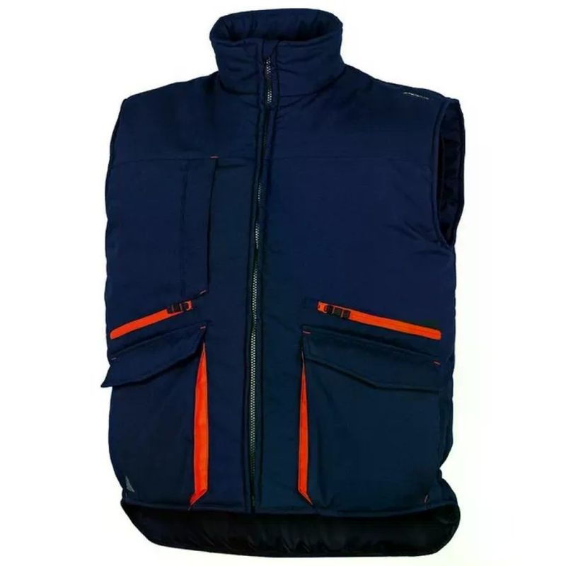 Delta Plus Sierra 2 – Gilet da lavoro imbottito blu e arancione, taglia M