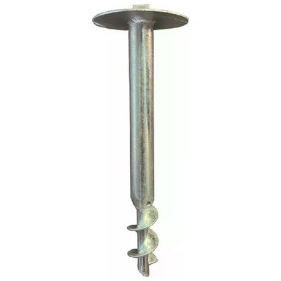 VIGOR-BLINKY VIGOR Supporto di ancoraggio per pali a T 35 × 35 mm, acciaio zincato, altezza 46 cm
