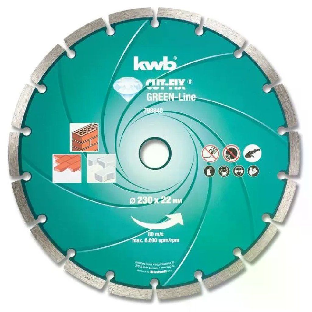 KWB Green Line Disco diamantato segmentato 180 mm