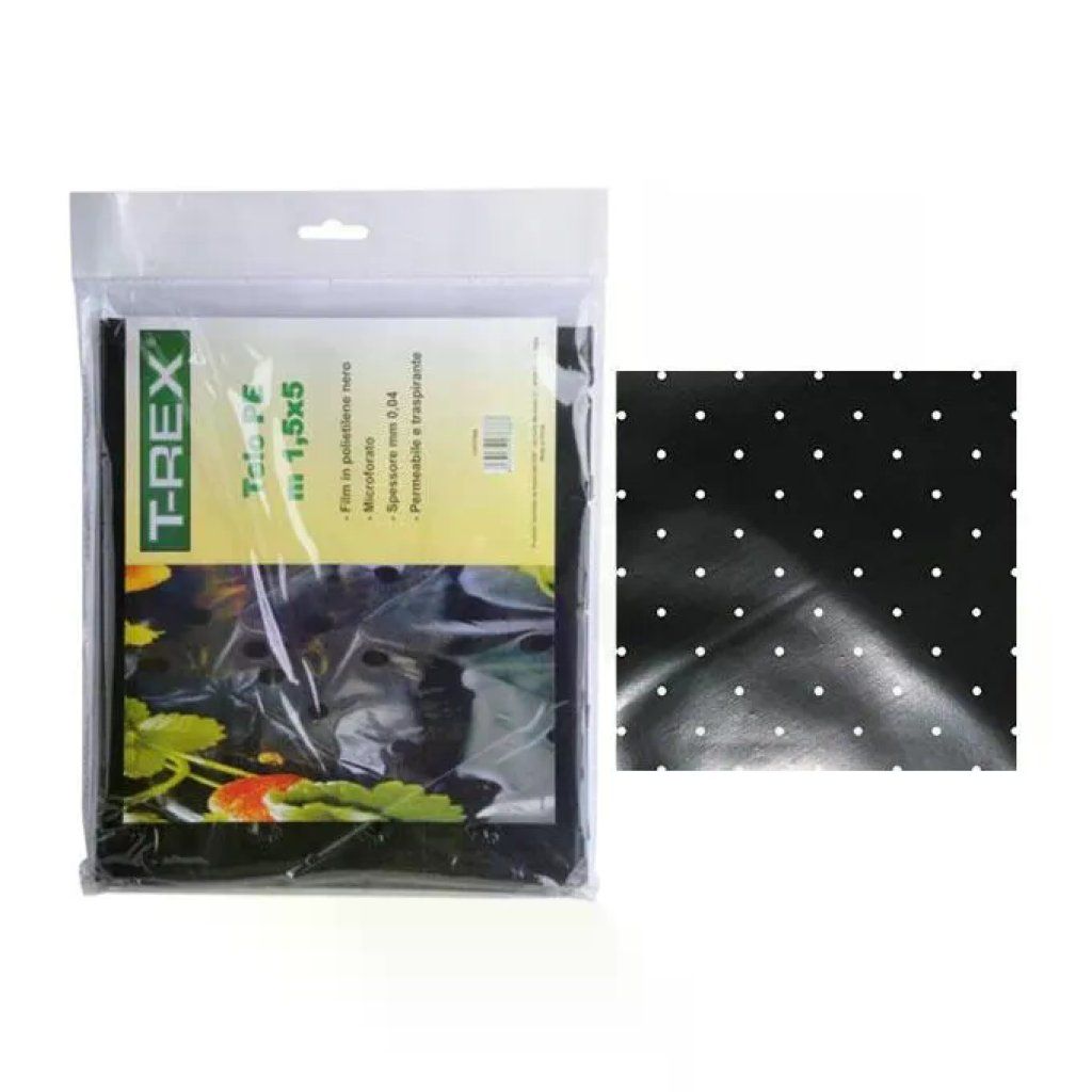 T-REX Telo Pacciamatura Microforato Nero 1,5 x 5 m