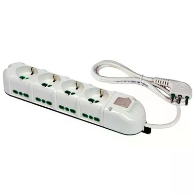 FME FANTON 42132 Multipresa a 12 Prese Tipo L, 16 A, con Interruttore e Cavo da 1,5 m, Bianca FME FANTON 42132 Multipresa a 12 Prese Tipo L, 16 A, con Interruttore e Cavo da 1,5 m, Bianca