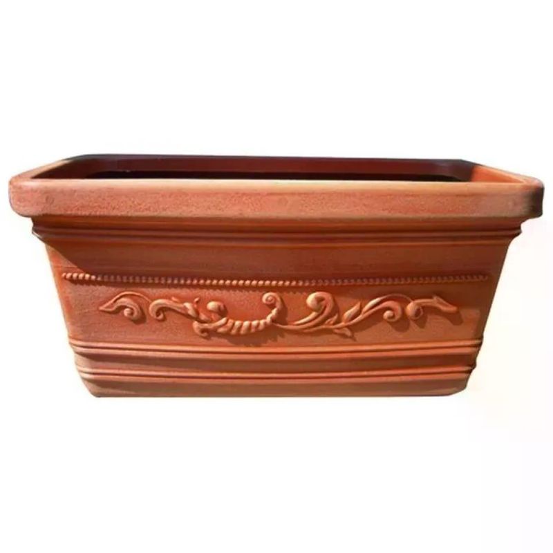 VIGOR-BLINKY Prestige NPA026 Fioriera Festonata Terracotta 80 × 39 × 35 cm VIGOR-BLINKY Prestige NPA026 Fioriera Festonata Terracotta 80 × 39 × 35 cm