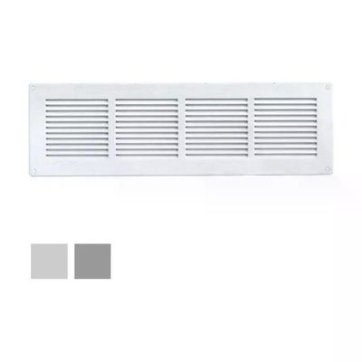 LAVENTILAZIONE La Ventilazione GL4014RG Griglia di ventilazione 44 x 14 cm grigia con rete antinsetti
