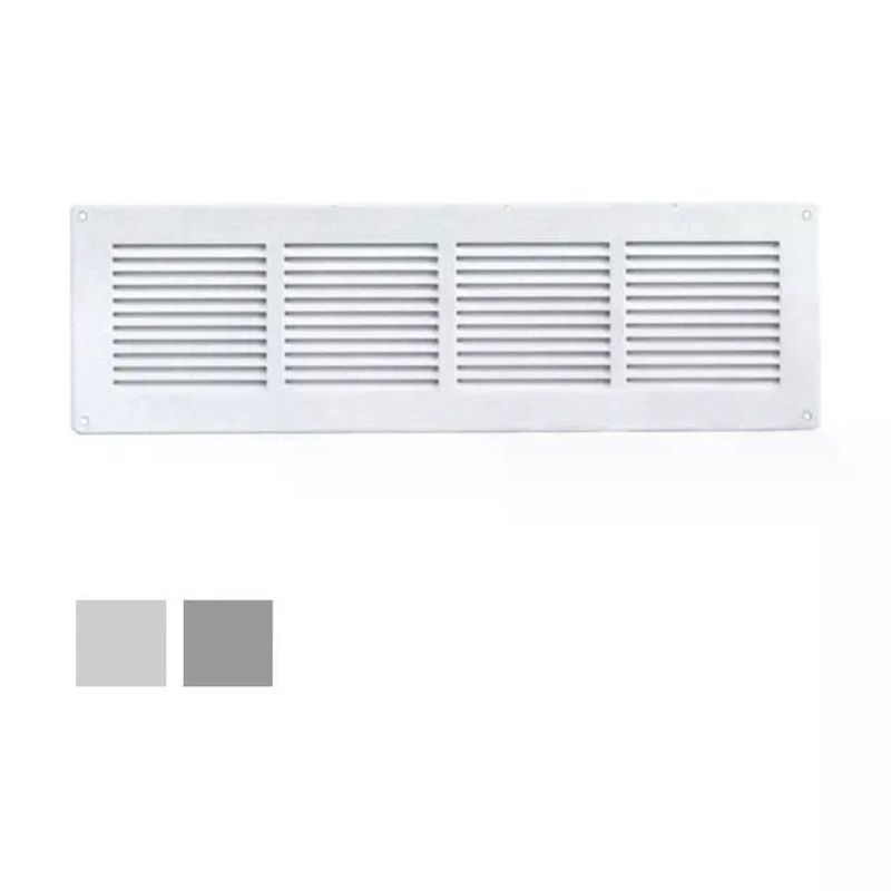 LAVENTILAZIONE La Ventilazione GL4014RG Griglia di ventilazione 44 x 14 cm grigia con rete antinsetti