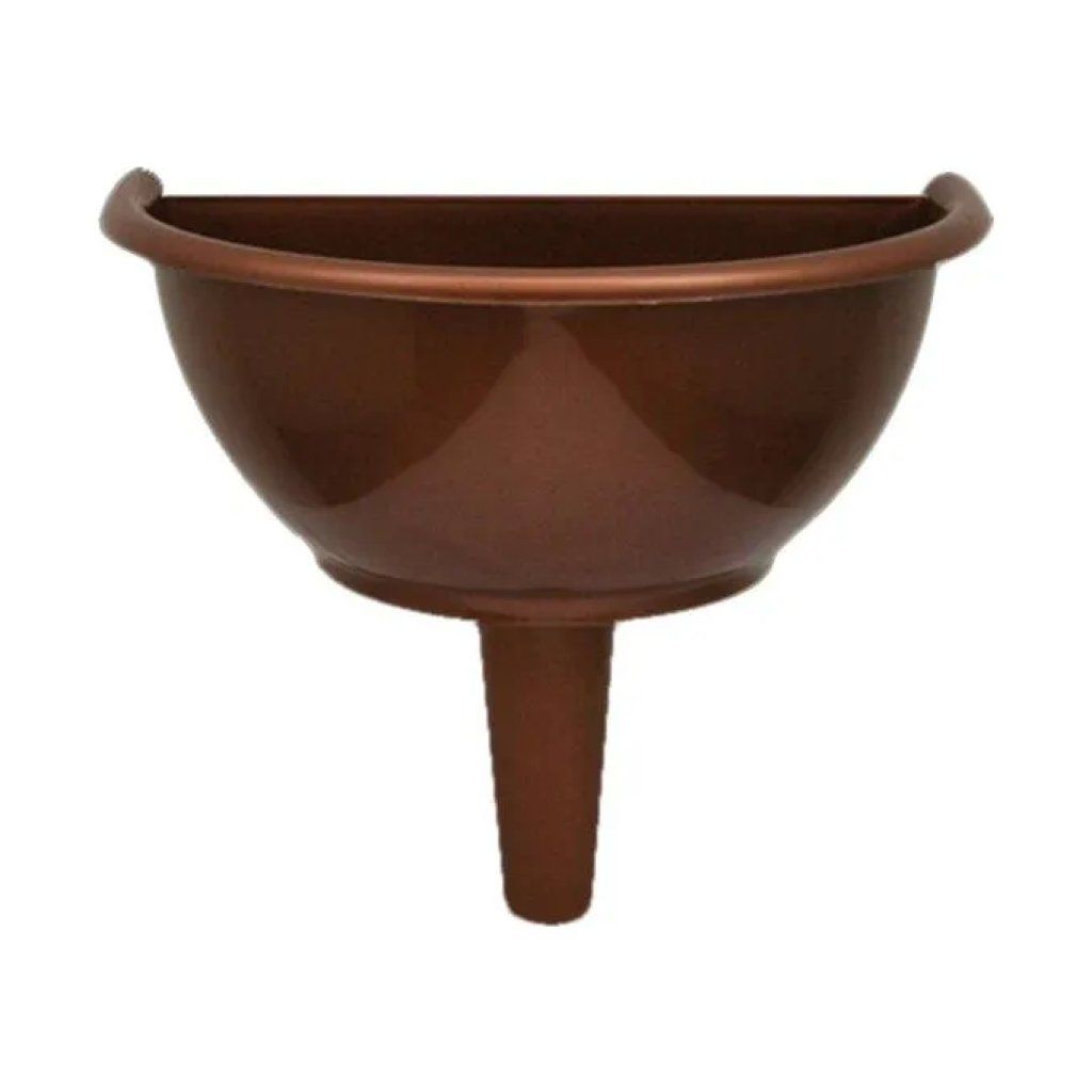 ERBA Vaso Mezzaluna Antiurto per Loculo, Rame, 20 × 25 cm ERBA Vaso Mezzaluna Antiurto per Loculo, Rame, 20 × 25 cm