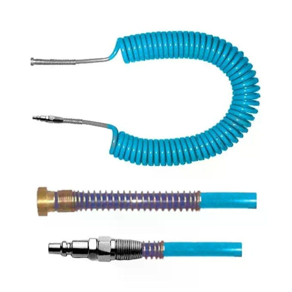 Spiralflex Tubo Spirale Pneumatico in Poliuretano Azzurro 12 m Spiralflex Tubo Spirale Pneumatico in Poliuretano Azzurro 12 m