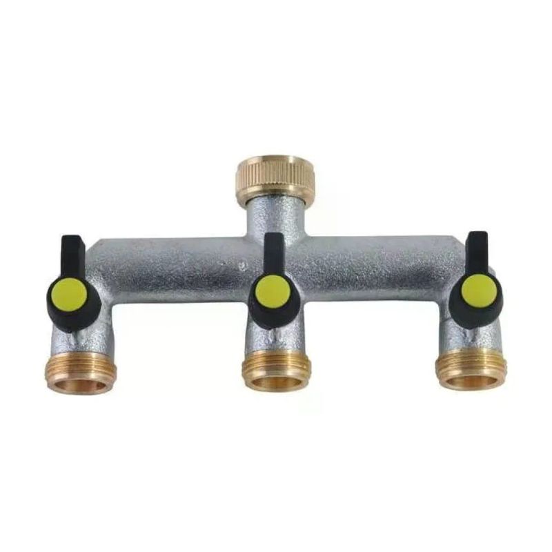 Aquatech 468B Distributore a 3 Vie in Ottone Cromato, 3/4"