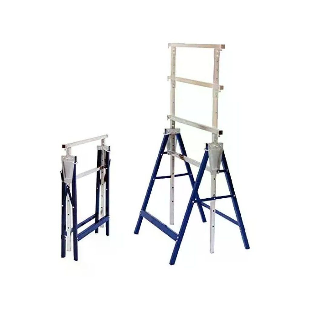 ALTE 09674 Cavalletto Pieghevole Regolabile 80–130 cm, Acciaio, Portata 180 kg