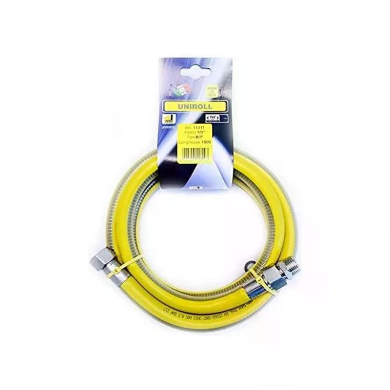 VIGOR-BLINKY Tubo flessibile gas CSST inox 316L 1/2" MF, 100 cm