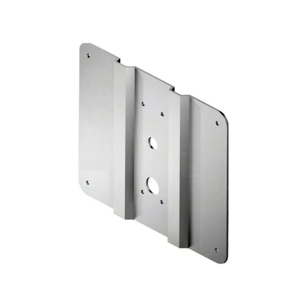 DISEC A2465 Piastra di rinforzo grecata per serrature basculanti, acciaio zincato 30 x 24 cm