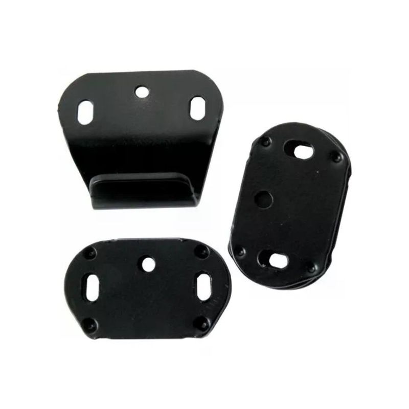 CISA 1.07072.21.0 Bocchetta Angolare Nera per Maniglioni Antipanico, 44 × 50 mm