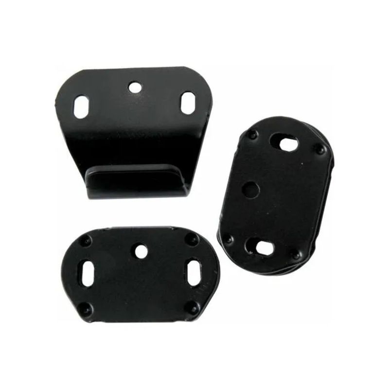 CISA Bocchetta Angolare per Maniglioni Antipanico, Acciaio Nero, 44 × 50 mm