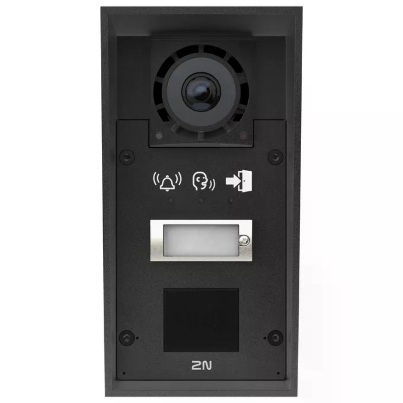 2N IP Force 2.0 – Videocitofono IP 5 MP, 1 pulsante, nero